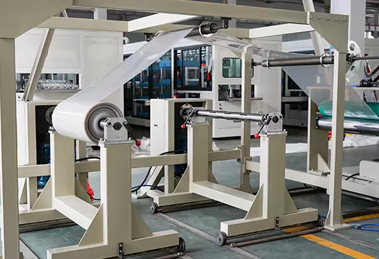 &Ccedil;ift istasyonlu sarma par&ccedil;ası, araba tipi anahtarlama, gaz şaftlı sarma silindiri, kolay s&ouml;kme, y&uuml;ksek verimlilik, d&uuml;ş&uuml;k emek yoğunluğu benimser.