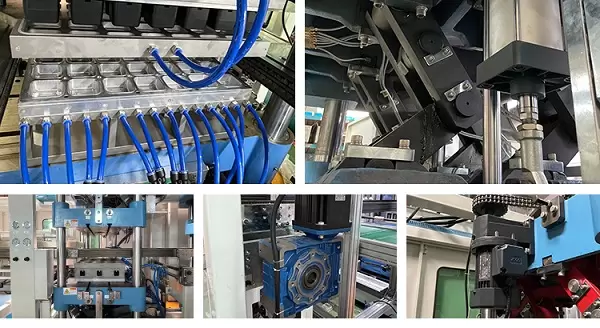 TTF-700A Üç İstasyonlu Plastik Termoform Makinesinin Çalışma Akışı TTF-700A Üç İstasyonlu Plastik Termoform Makinesinin Çalışma Akışı