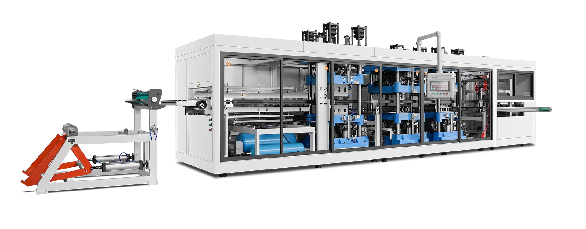 Çok istasyonlu otomatik plastik termoform makinesi Çok istasyonlu otomatik plastik termoform makinesi